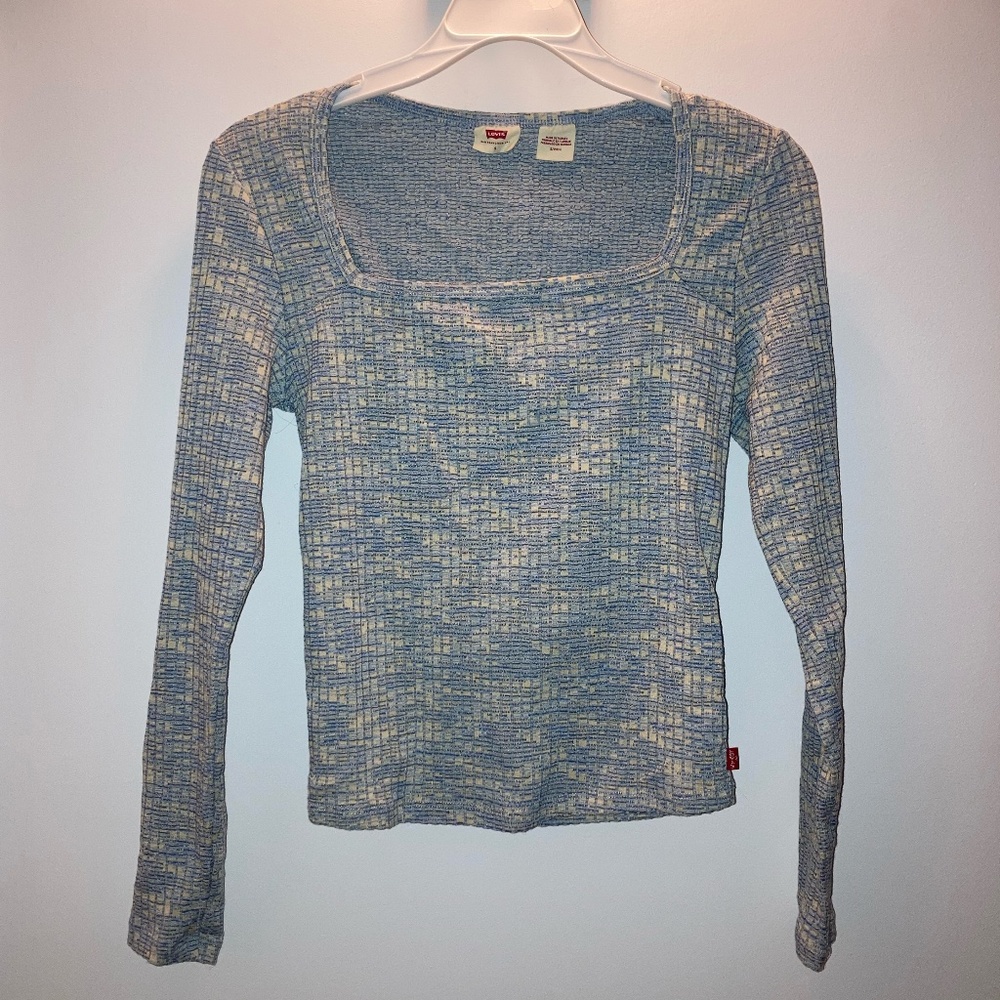 Levi's Blue Square Neckline Longsleeve